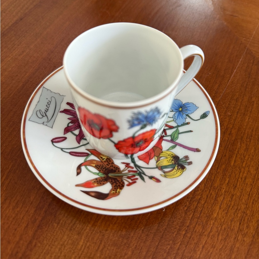 Gucci x Limoges Porcelain Cup & Saucer
